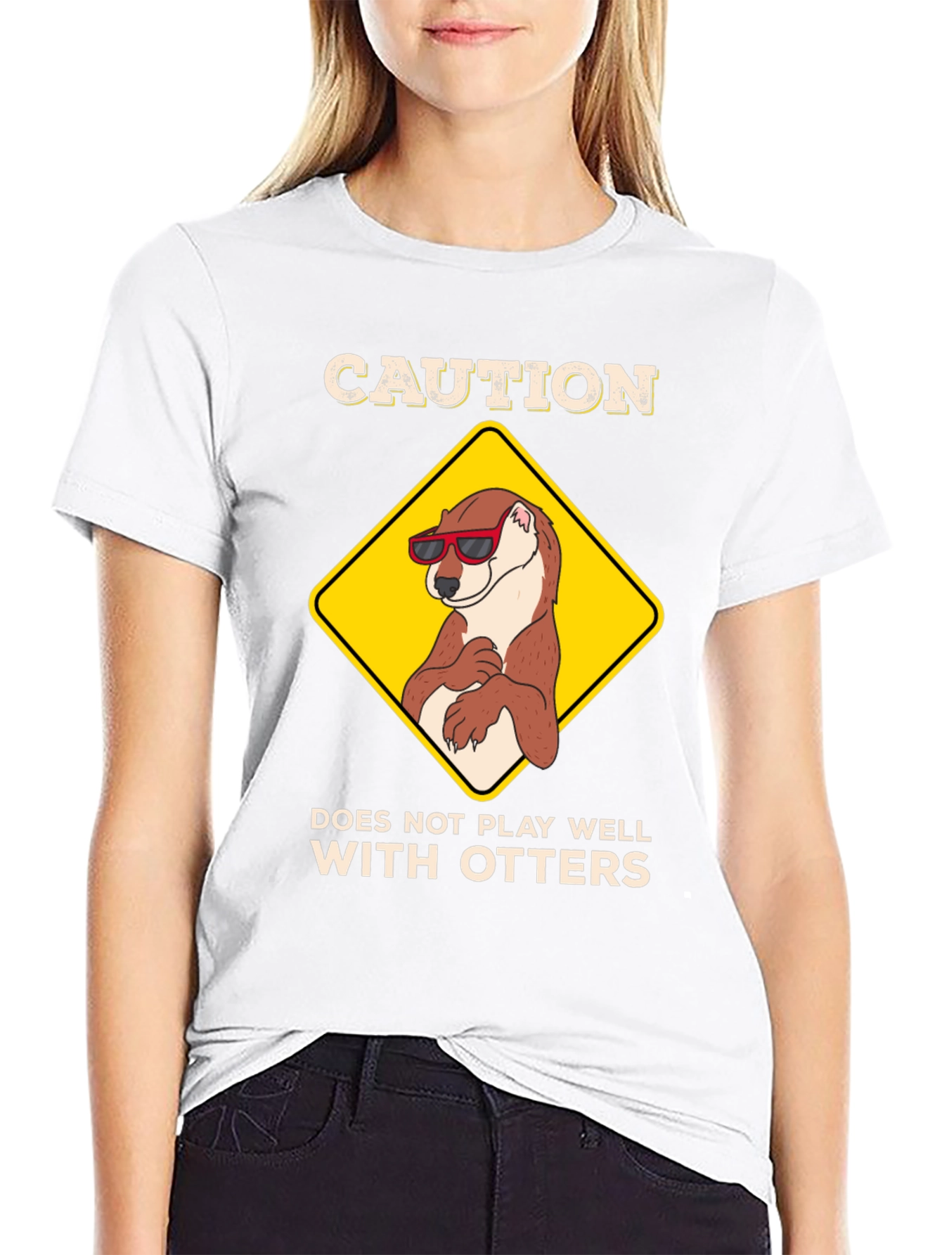 Caution: Does Not Play Well with Otters T-Shirt