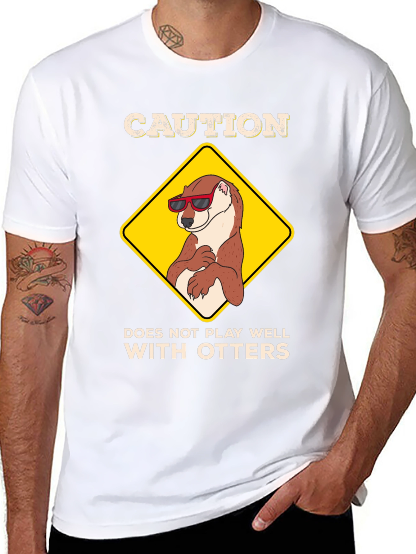 Caution: Does Not Play Well with Otters T-Shirt