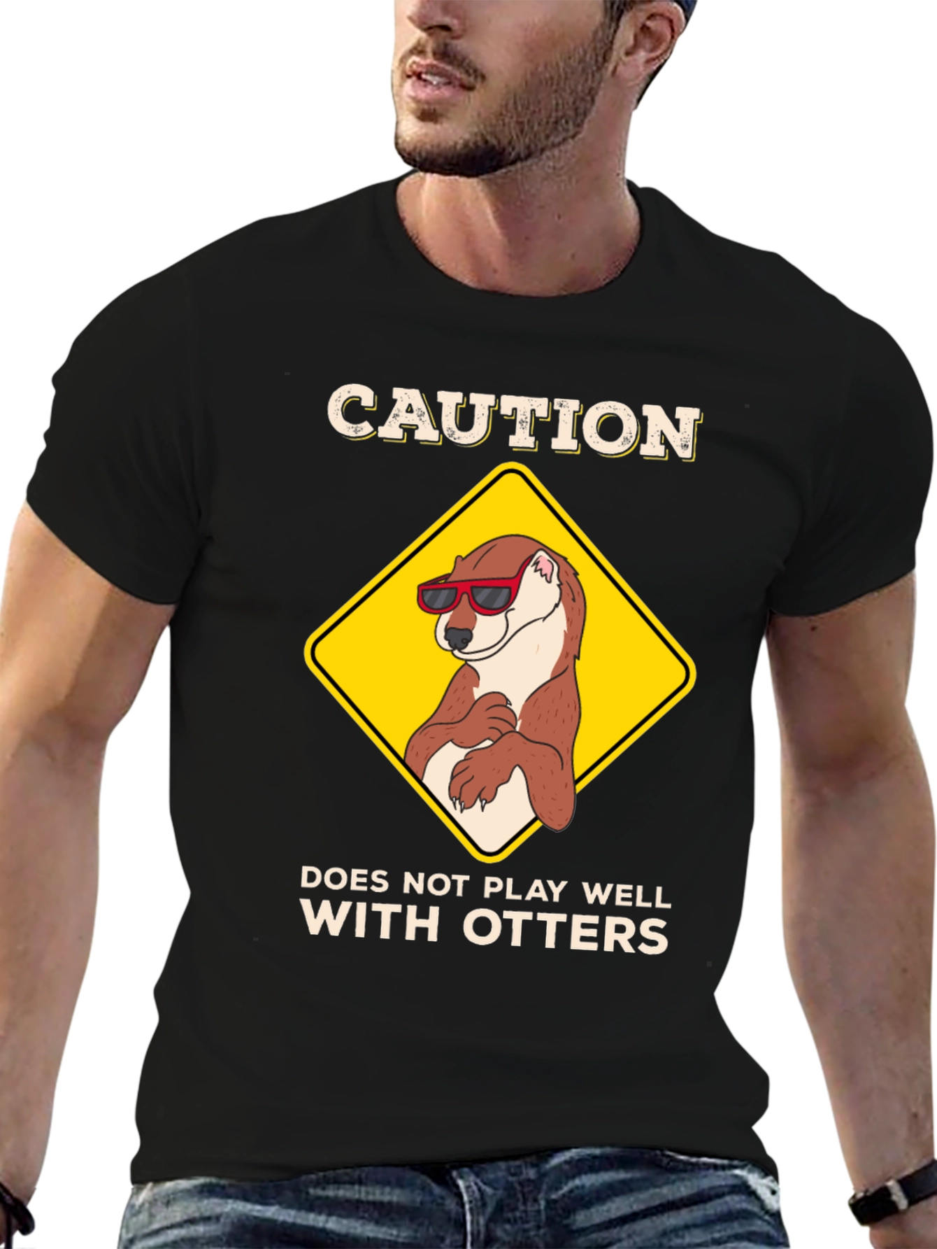 Caution: Does Not Play Well with Otters T-Shirt