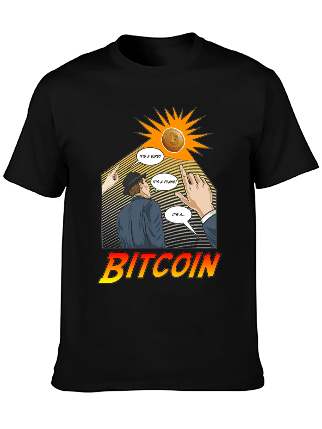 Bitcoin Superman T-Shirt Crypto Tee