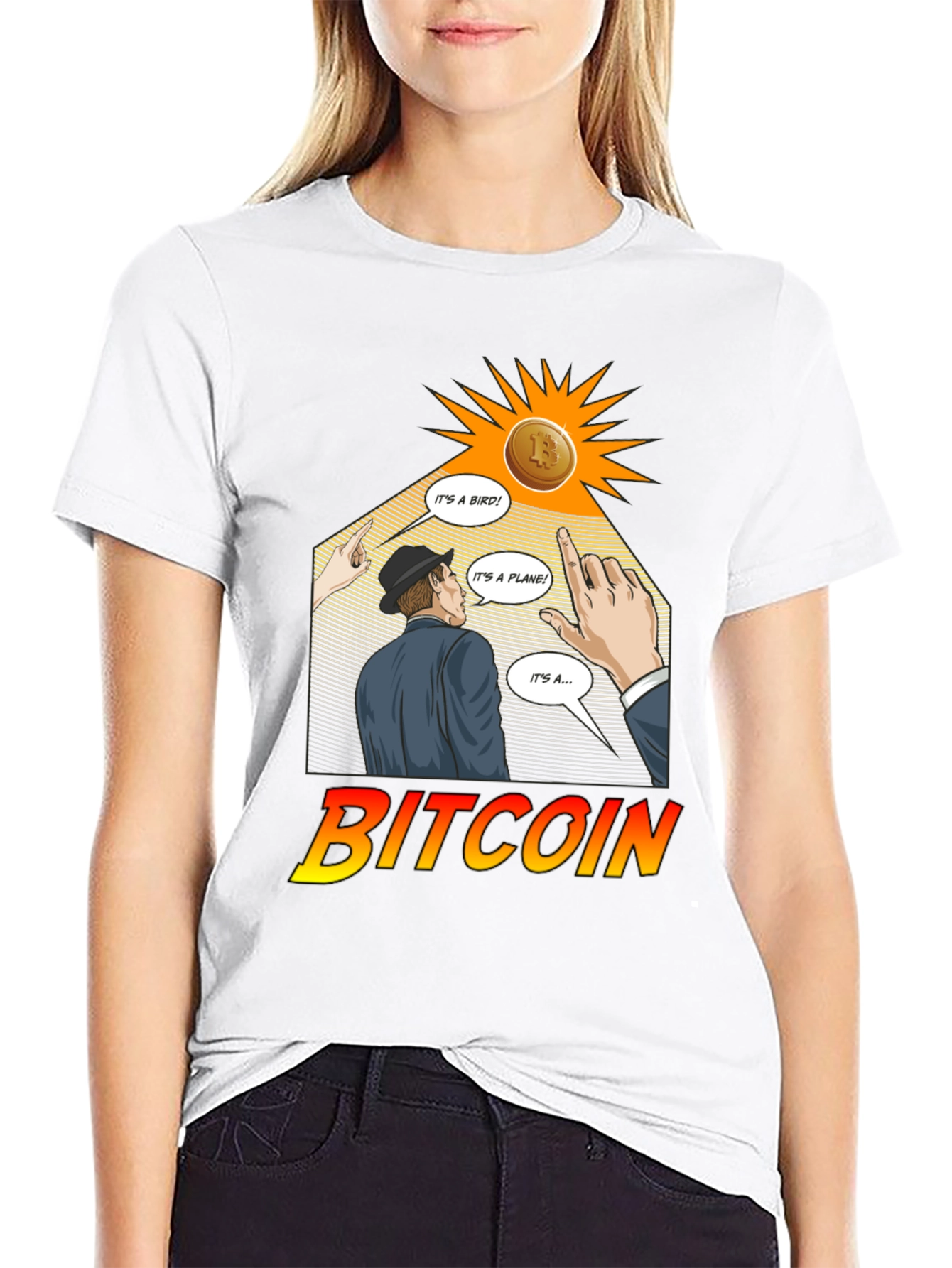 Bitcoin Superman T-Shirt Crypto Tee