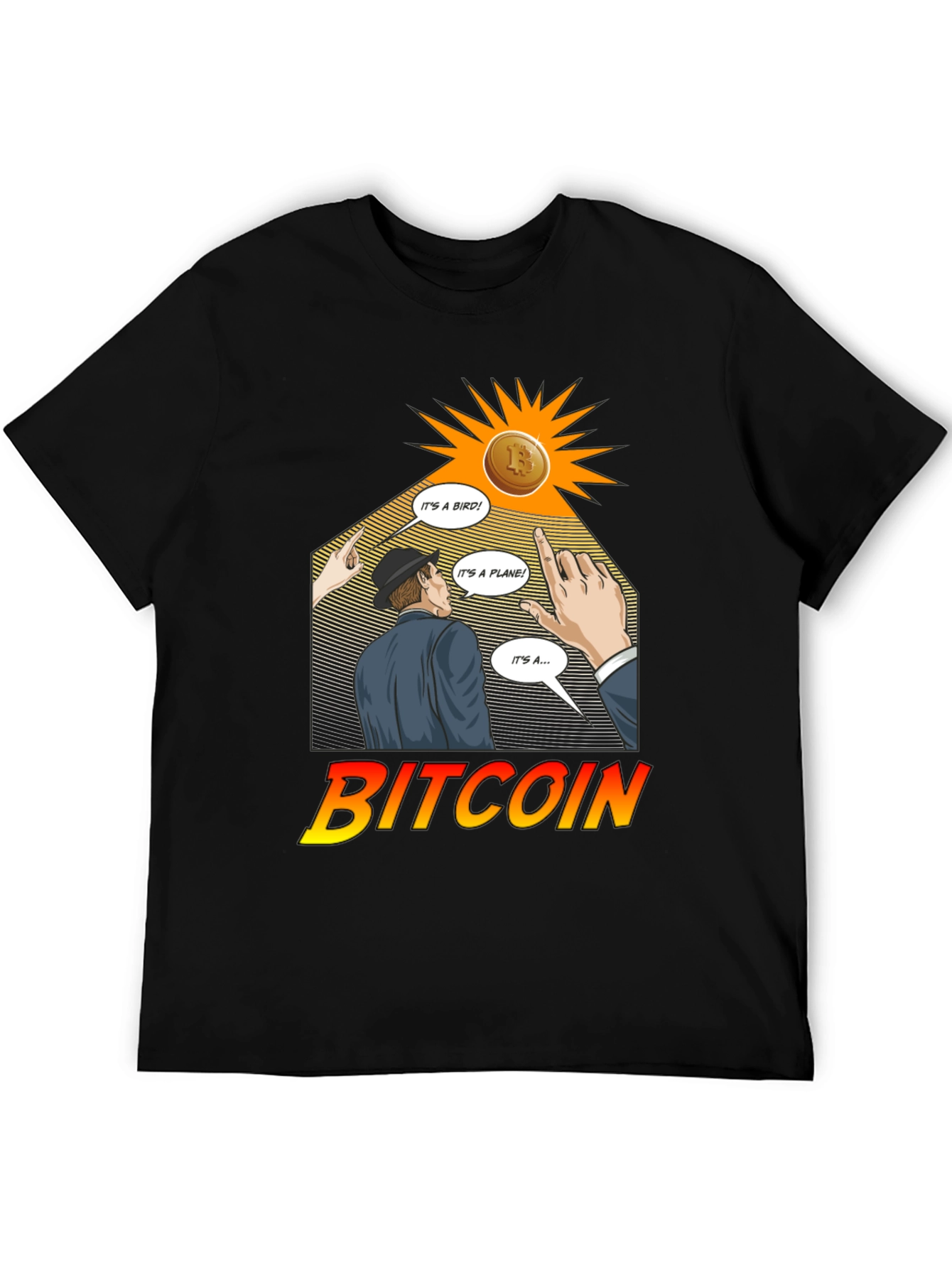 Bitcoin Superman T-Shirt Crypto Tee