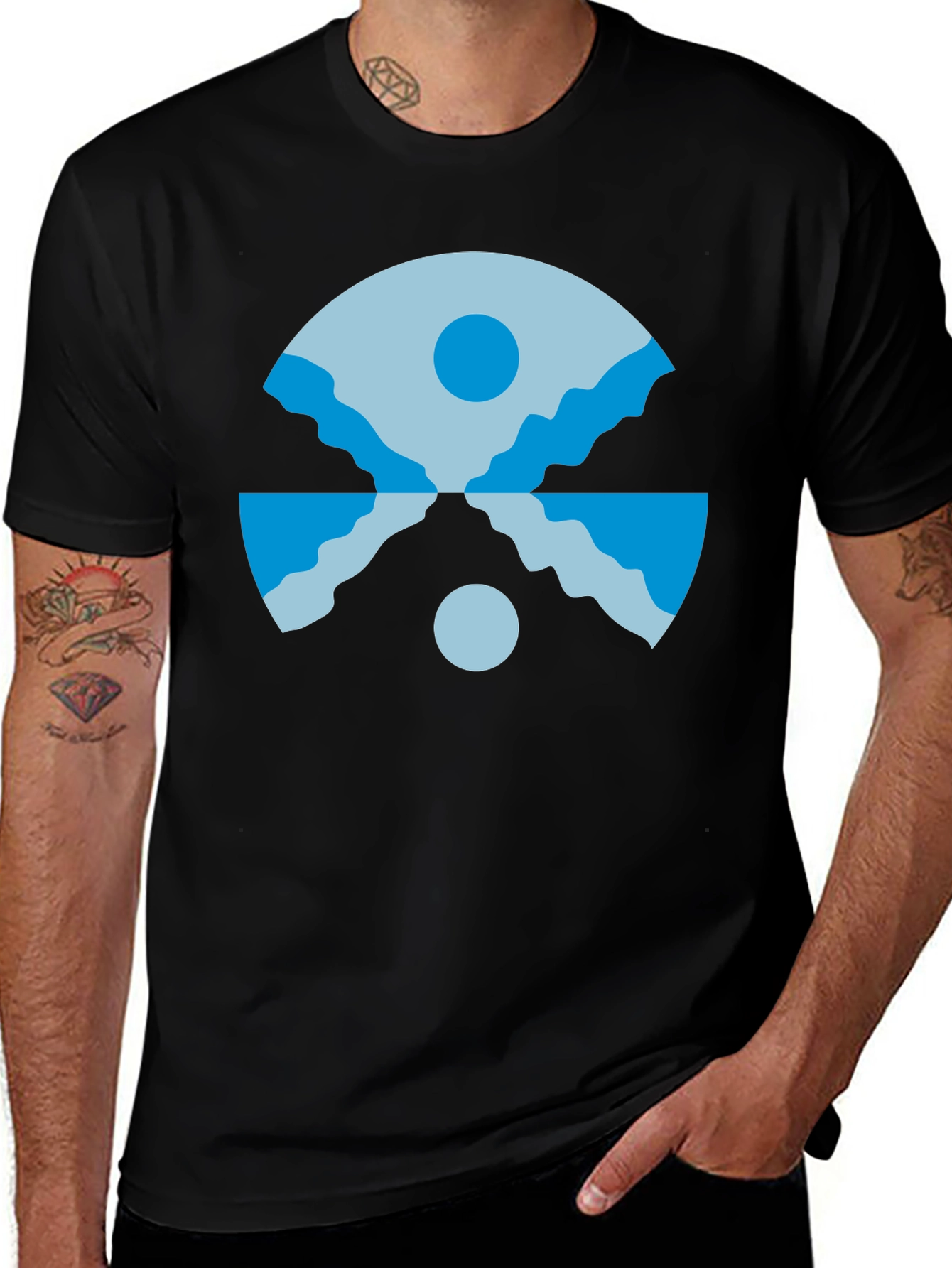 Geometric Landscape T-Shirt