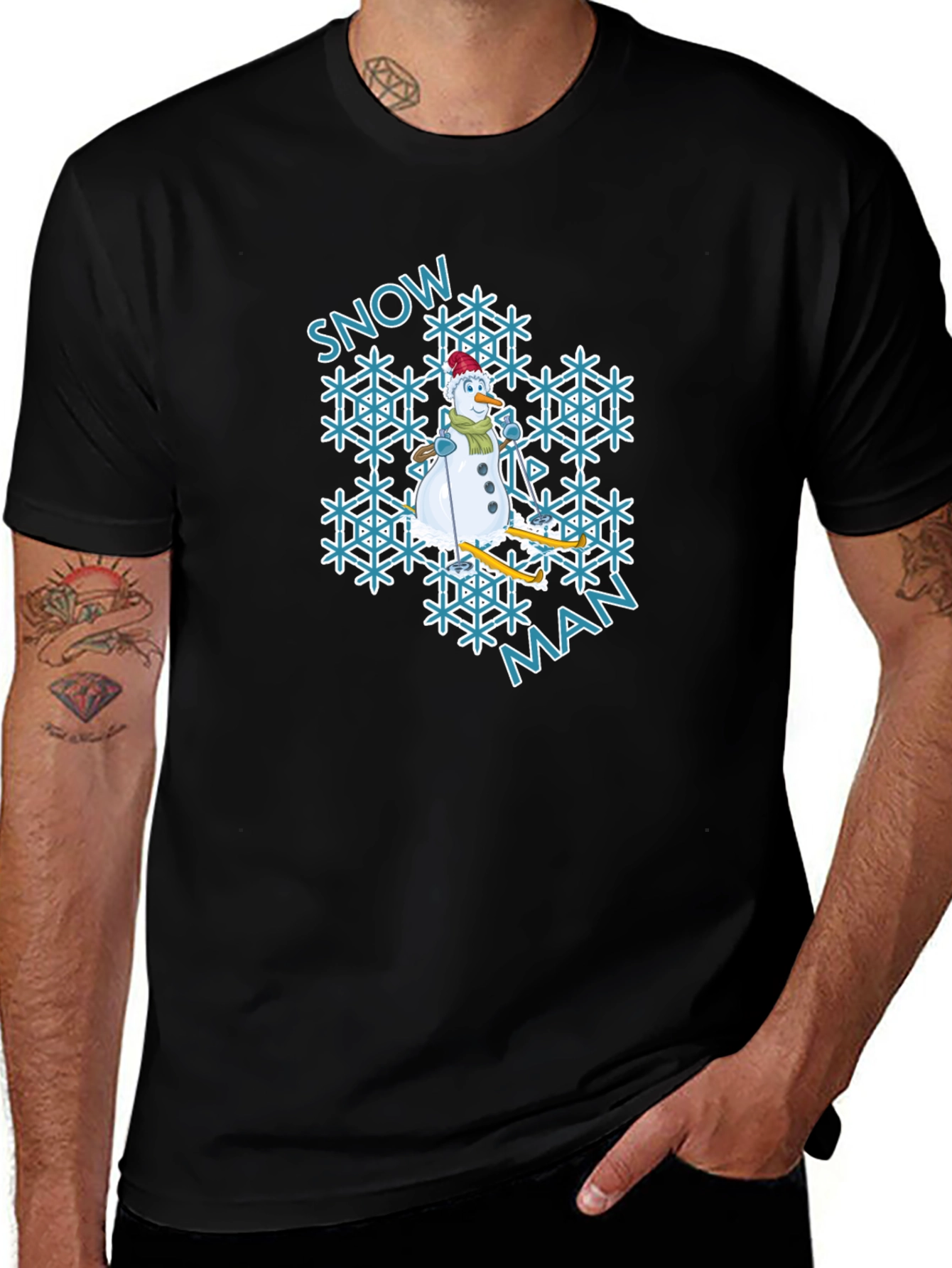 Snowman Graphic Tee - Winter Holiday Shirt
