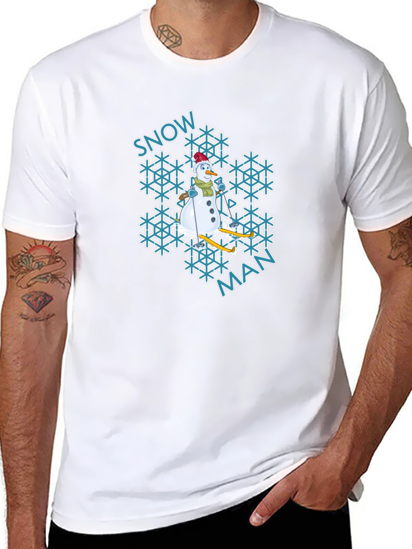 Snowman Graphic Tee - Winter Holiday Shirt
