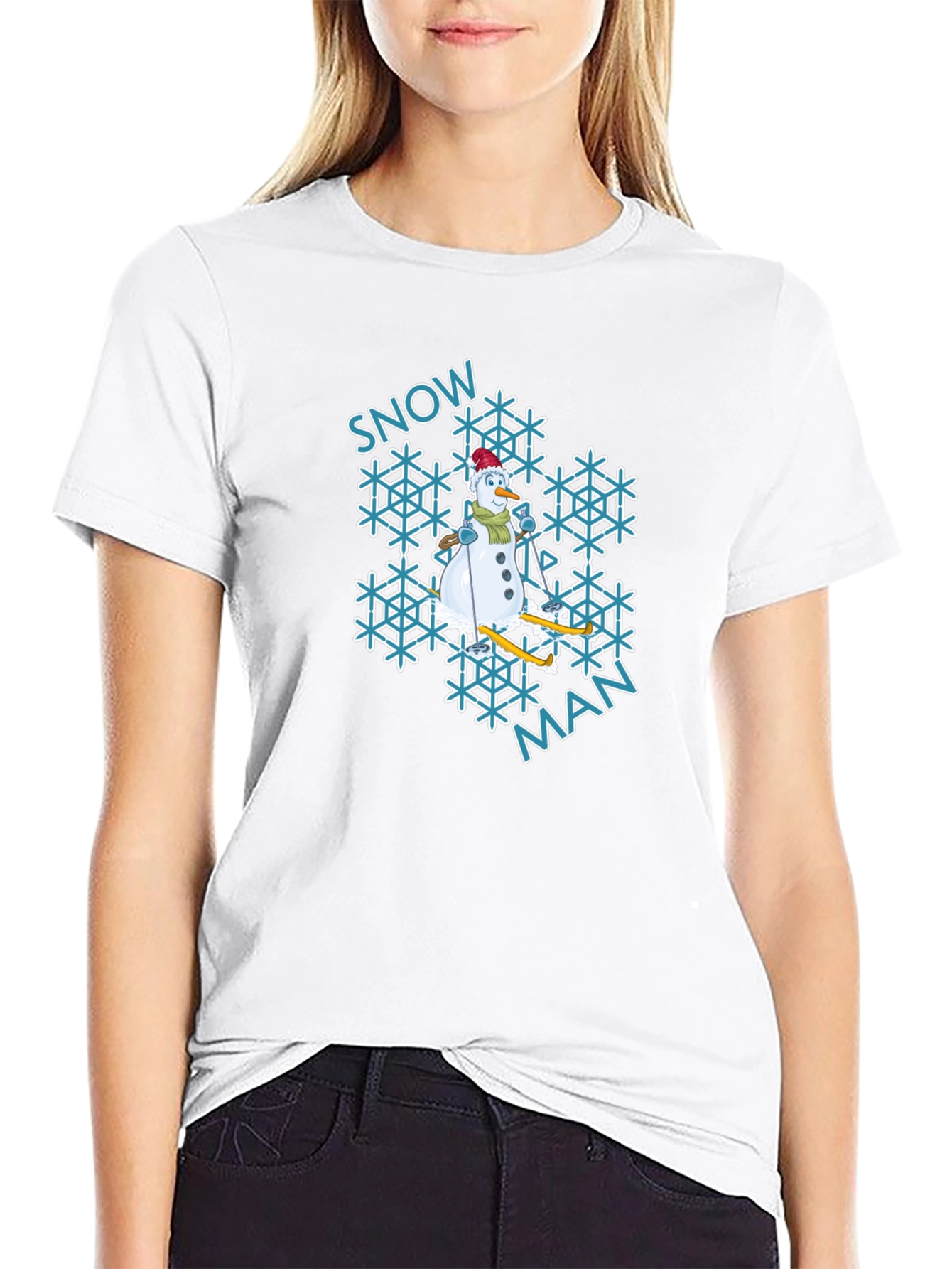 Snowman Graphic Tee - Winter Holiday Shirt