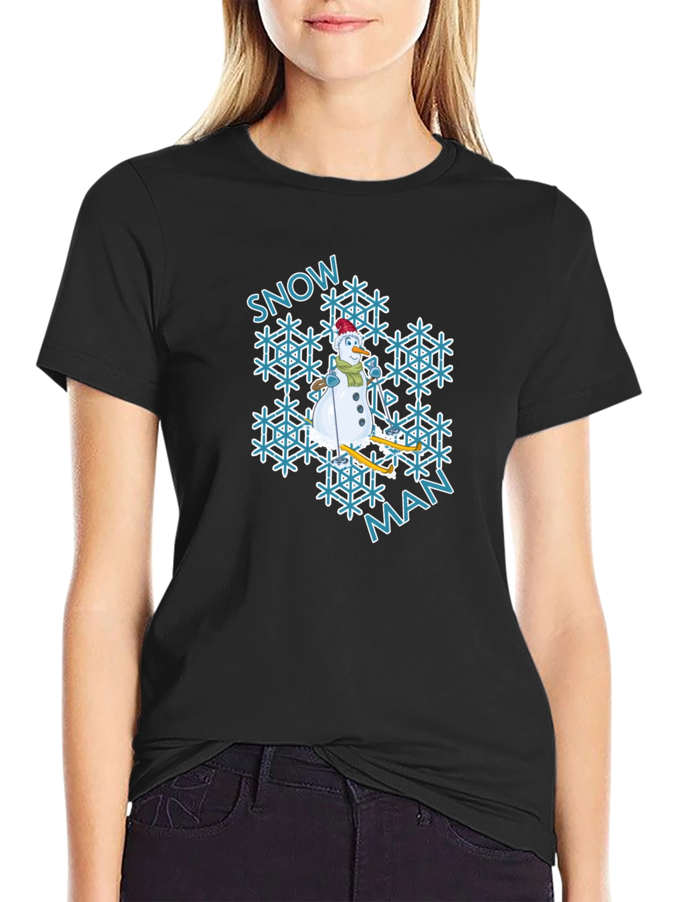 Snowman Graphic Tee - Winter Holiday Shirt