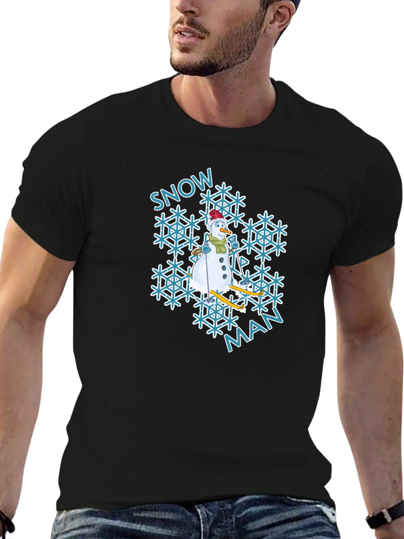 Snowman Graphic Tee - Winter Holiday Shirt