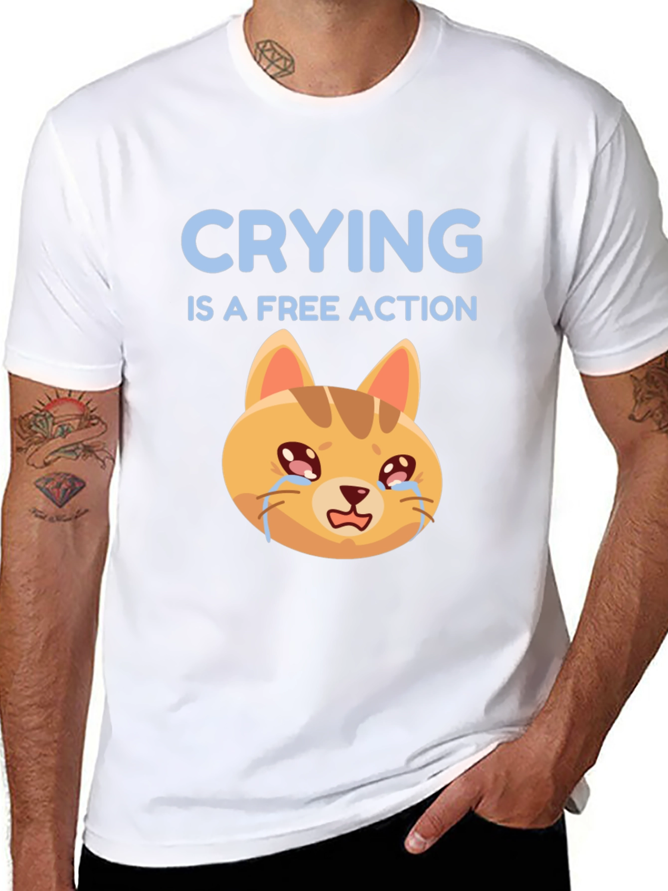 Crying is a Free Action T-Shirt