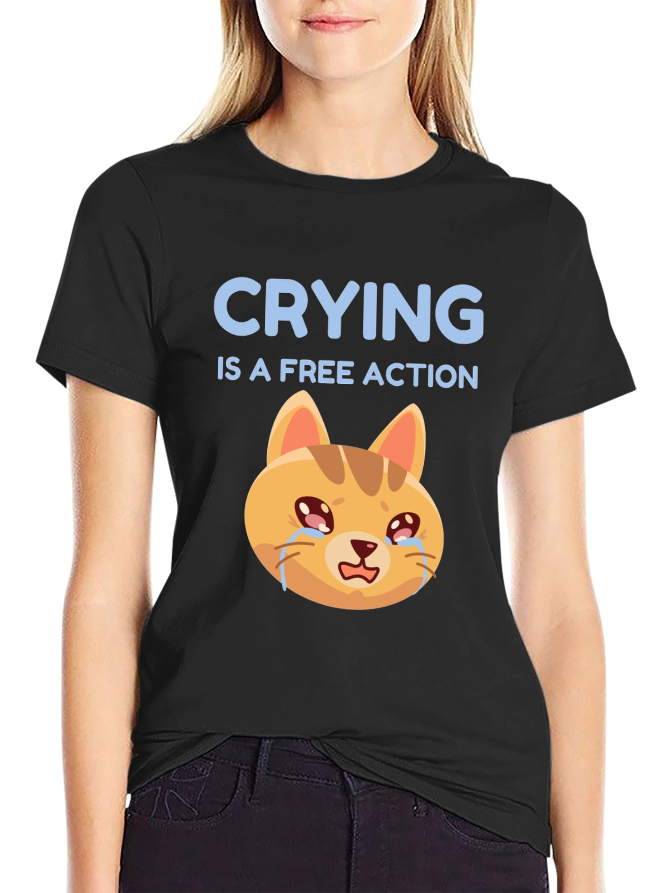 Crying is a Free Action T-Shirt