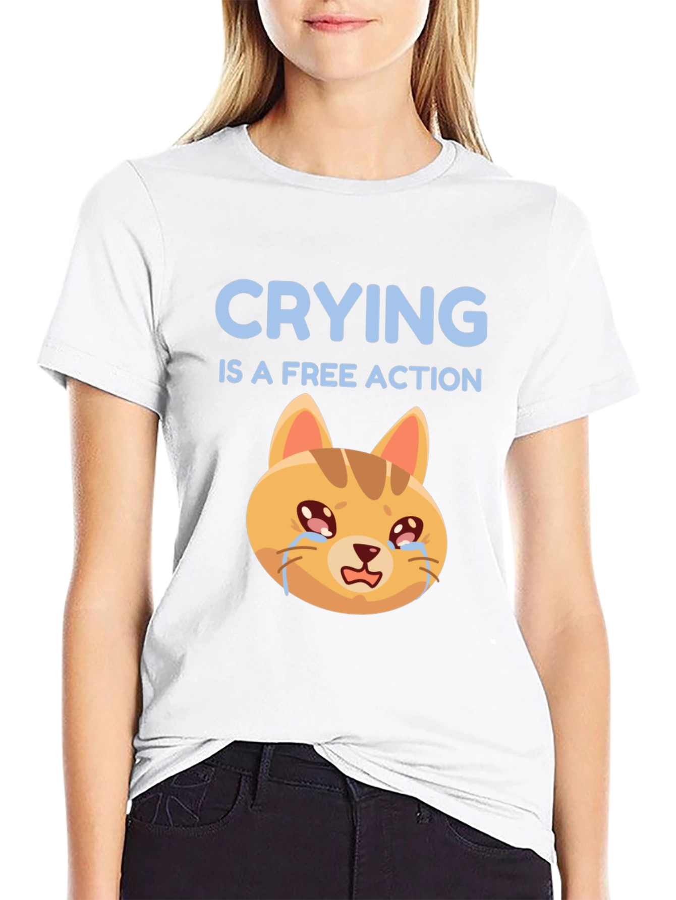 Crying is a Free Action T-Shirt