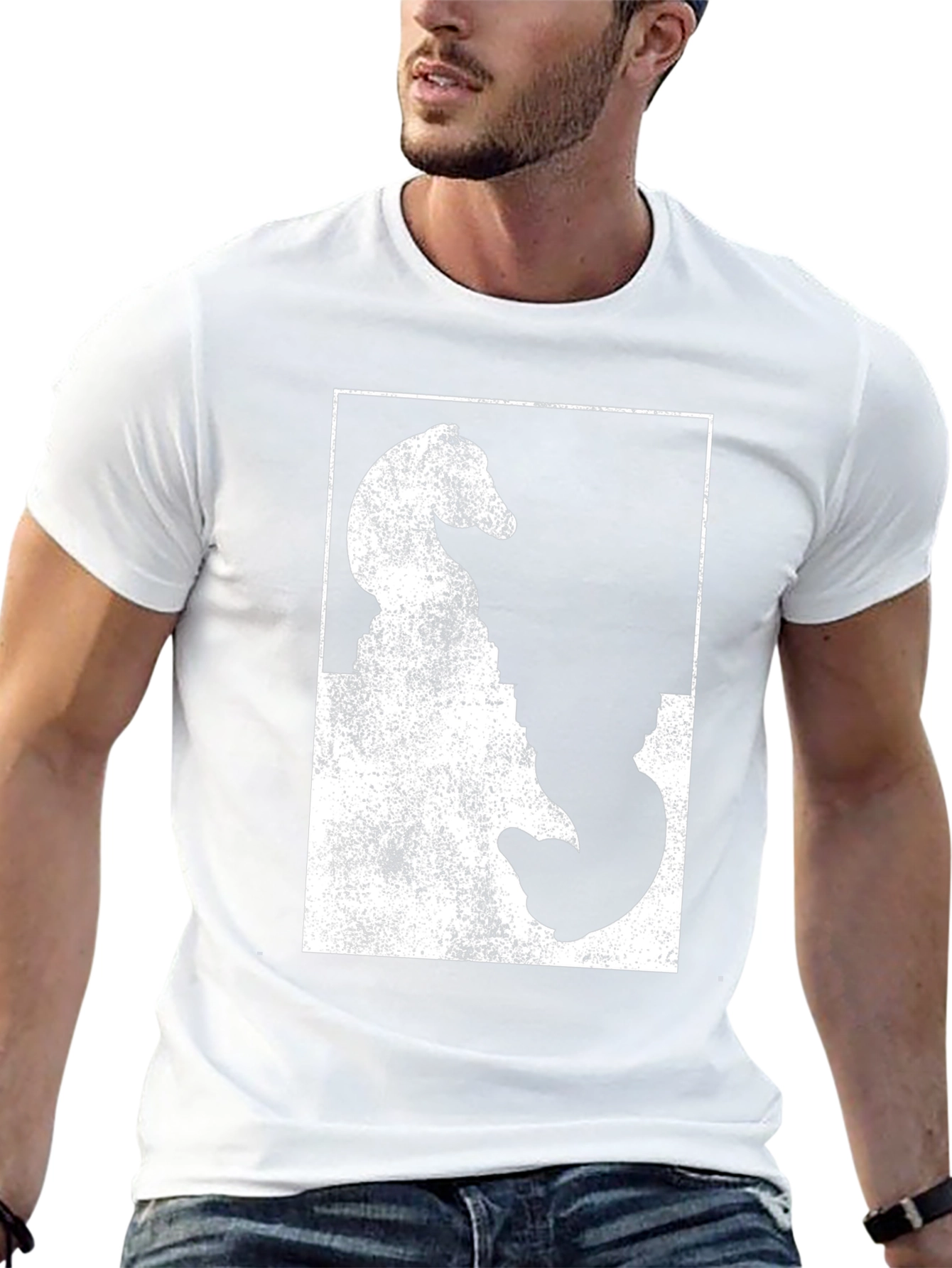 Chess Knight Graphic Tee - Stylish Black T-Shirt