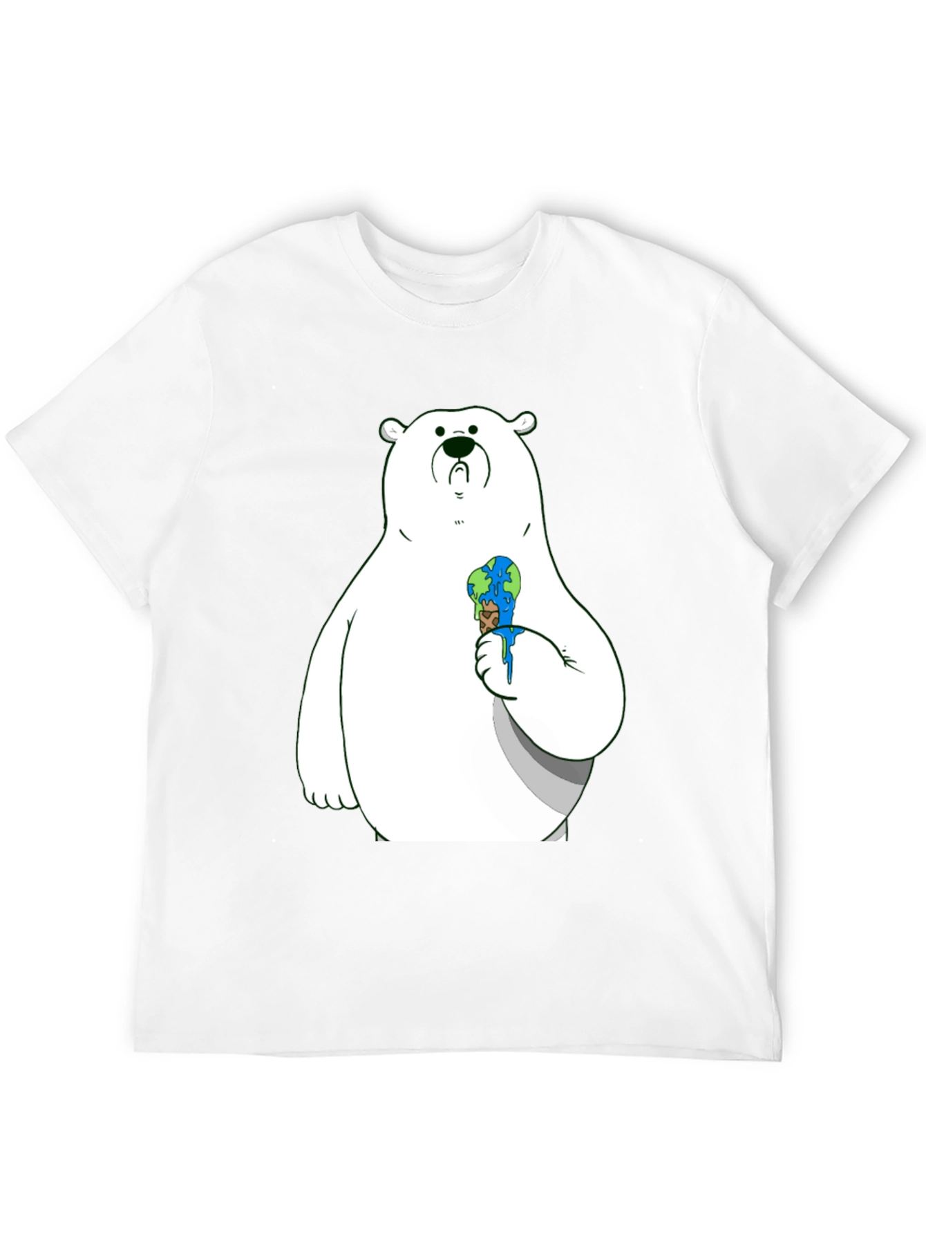 Polar Bear Earth Ice Cream Graphic Tee