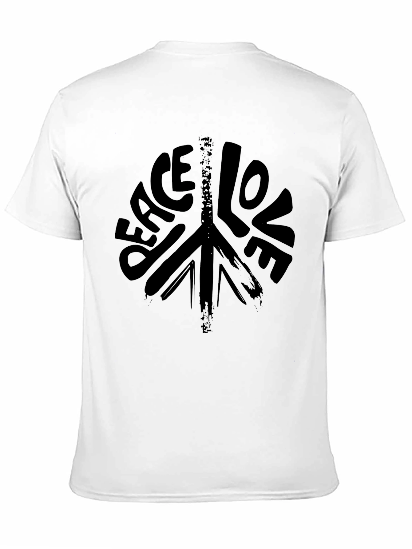 Peace & Love Black T-Shirt