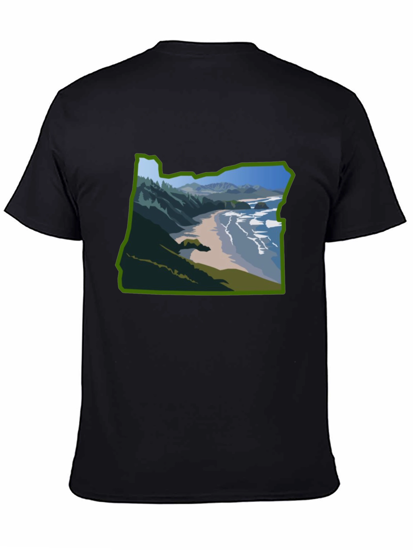 Oregon State Coastal T-Shirt - Black