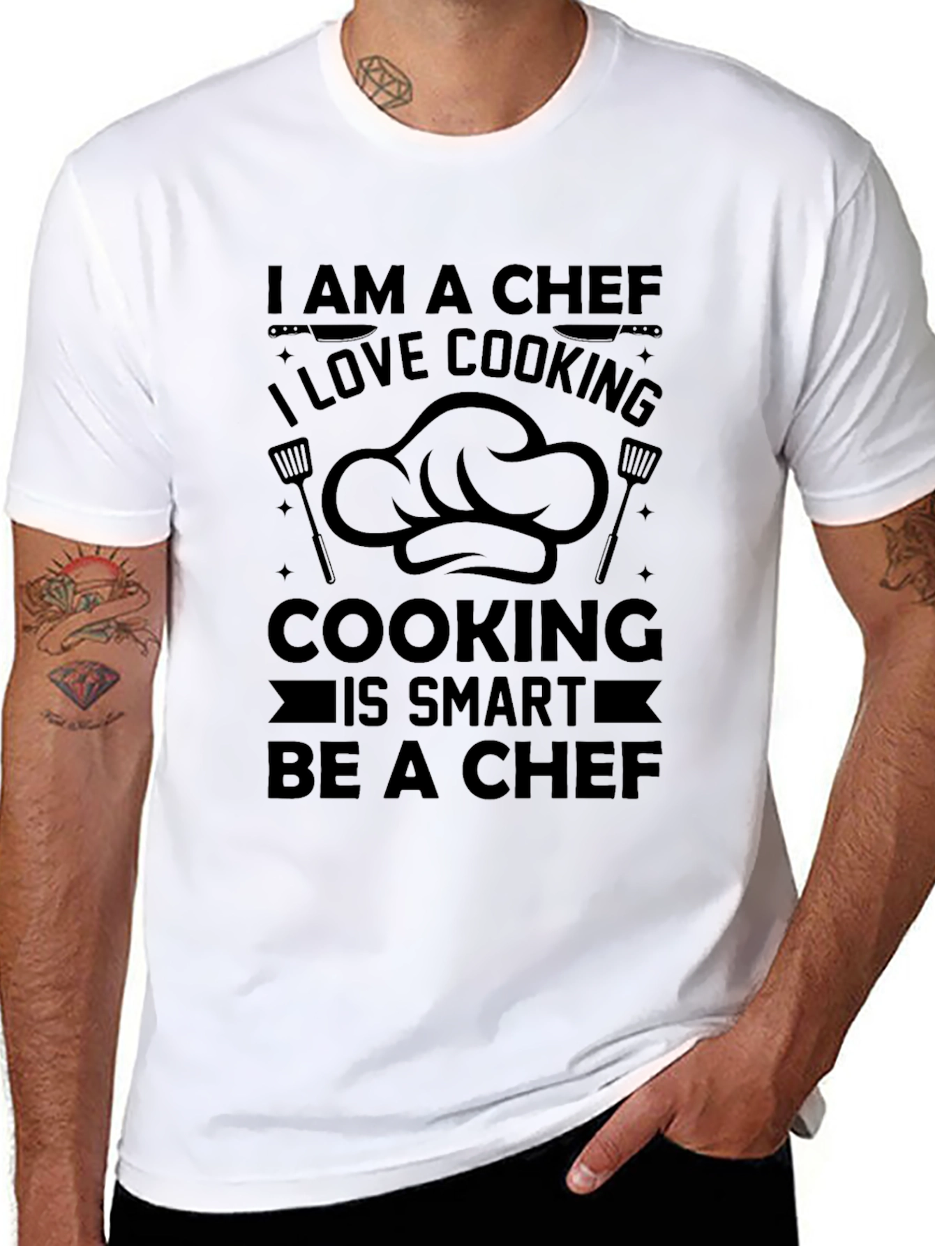 Chef T-Shirt - I Love Cooking Tee