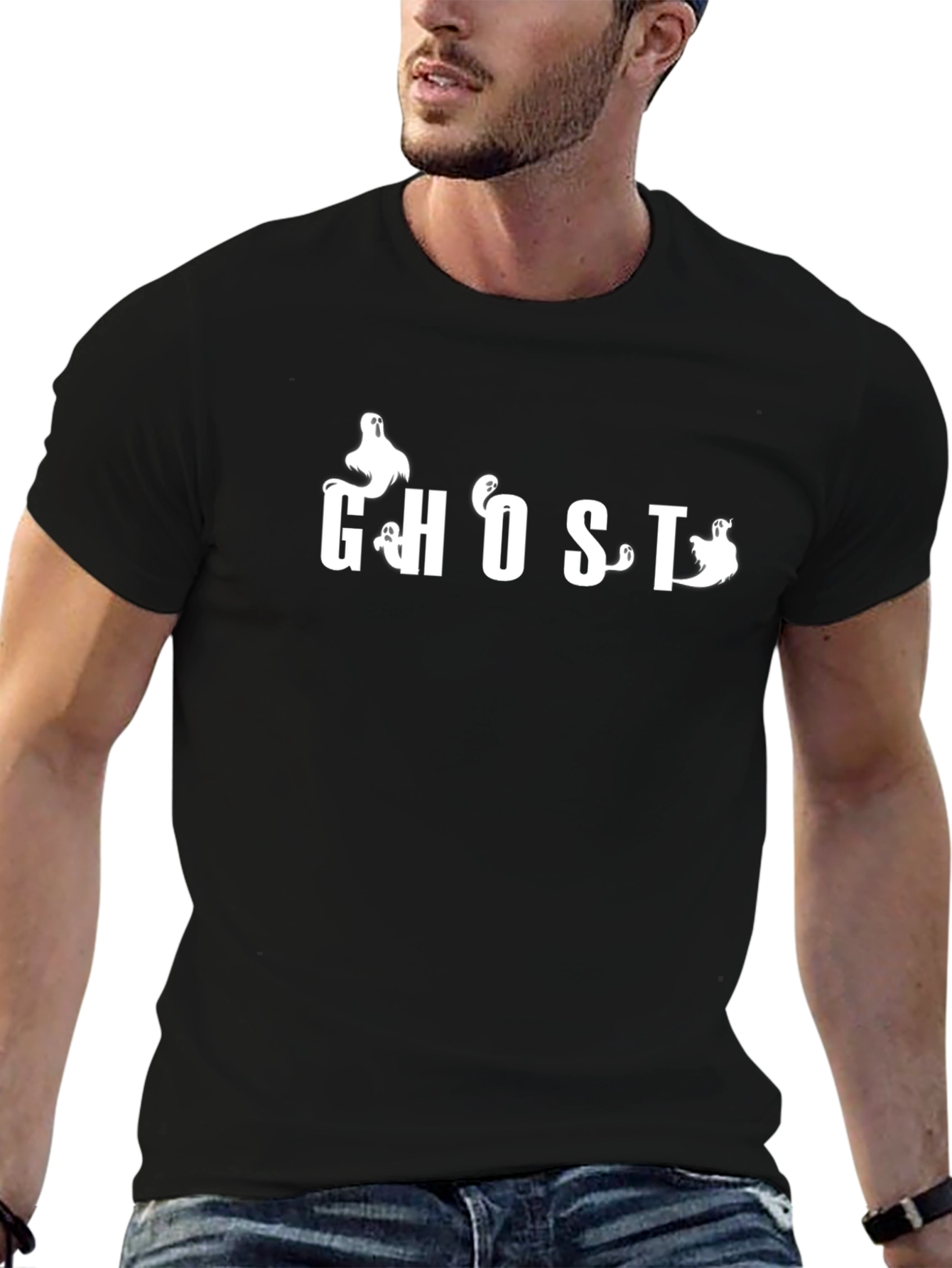 Ghost T-Shirt Halloween Tee Spooky Shirt