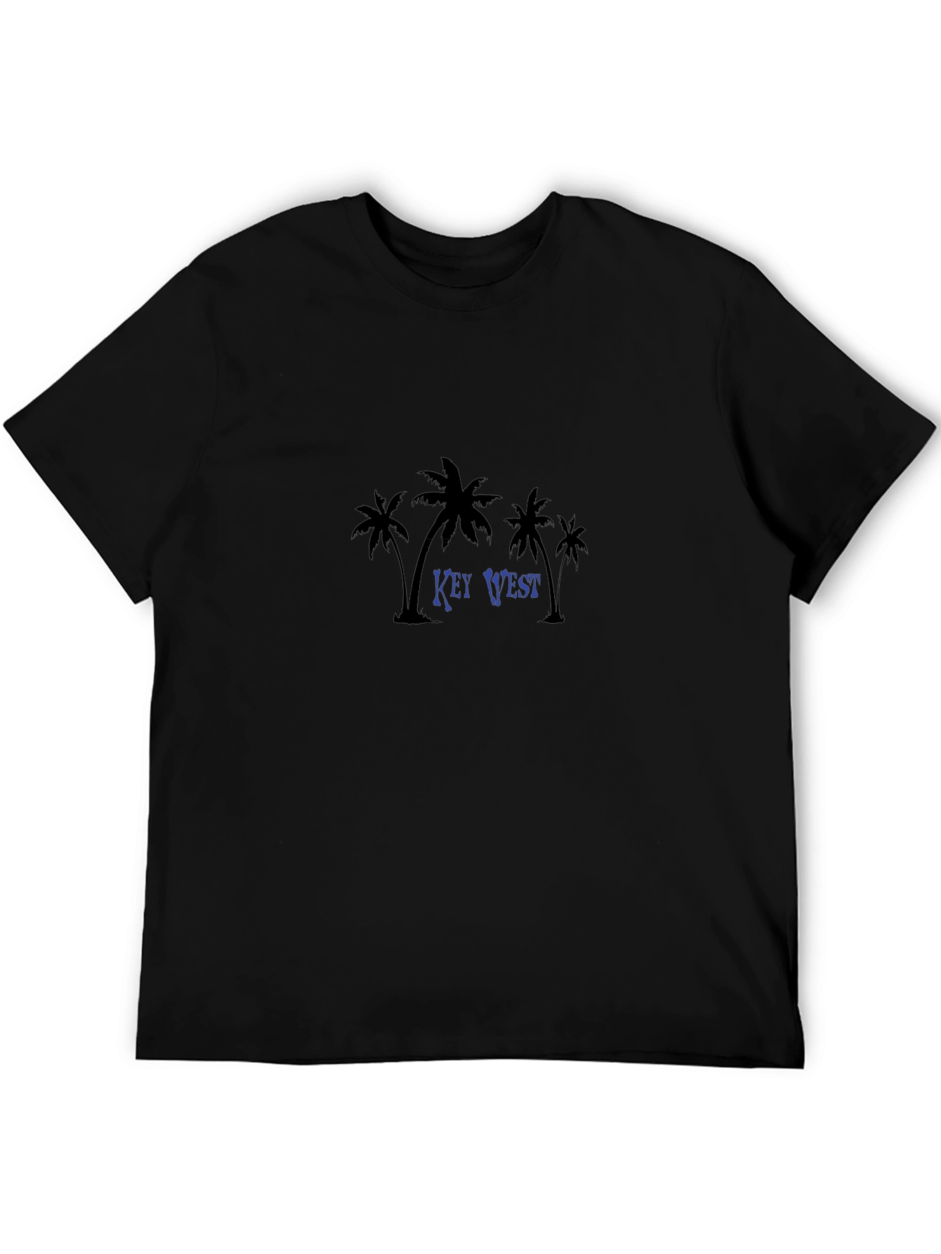 Key West Palm Tree Graphic Tee - Black