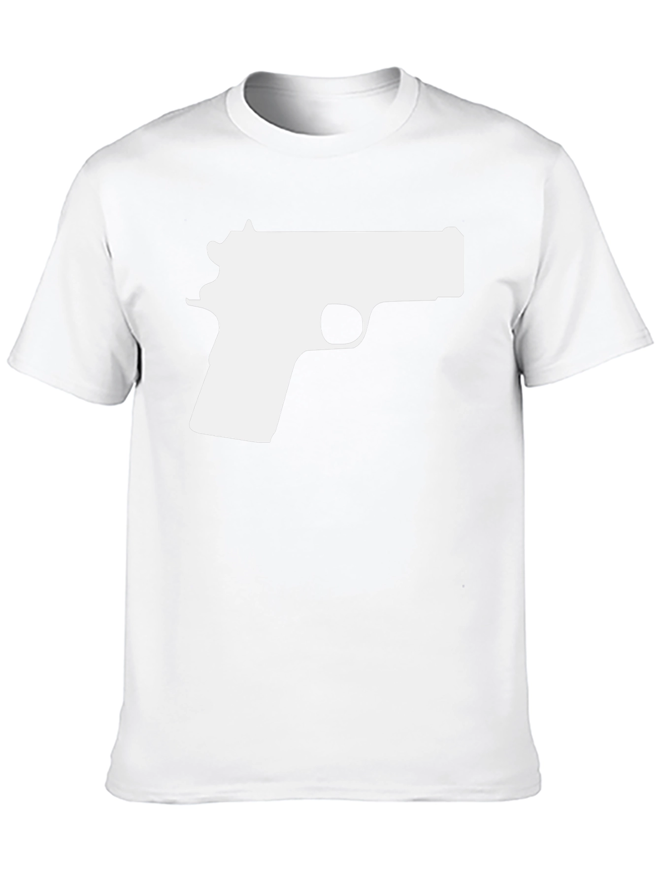 Gun Graphic Tee - Bold Black T-Shirt