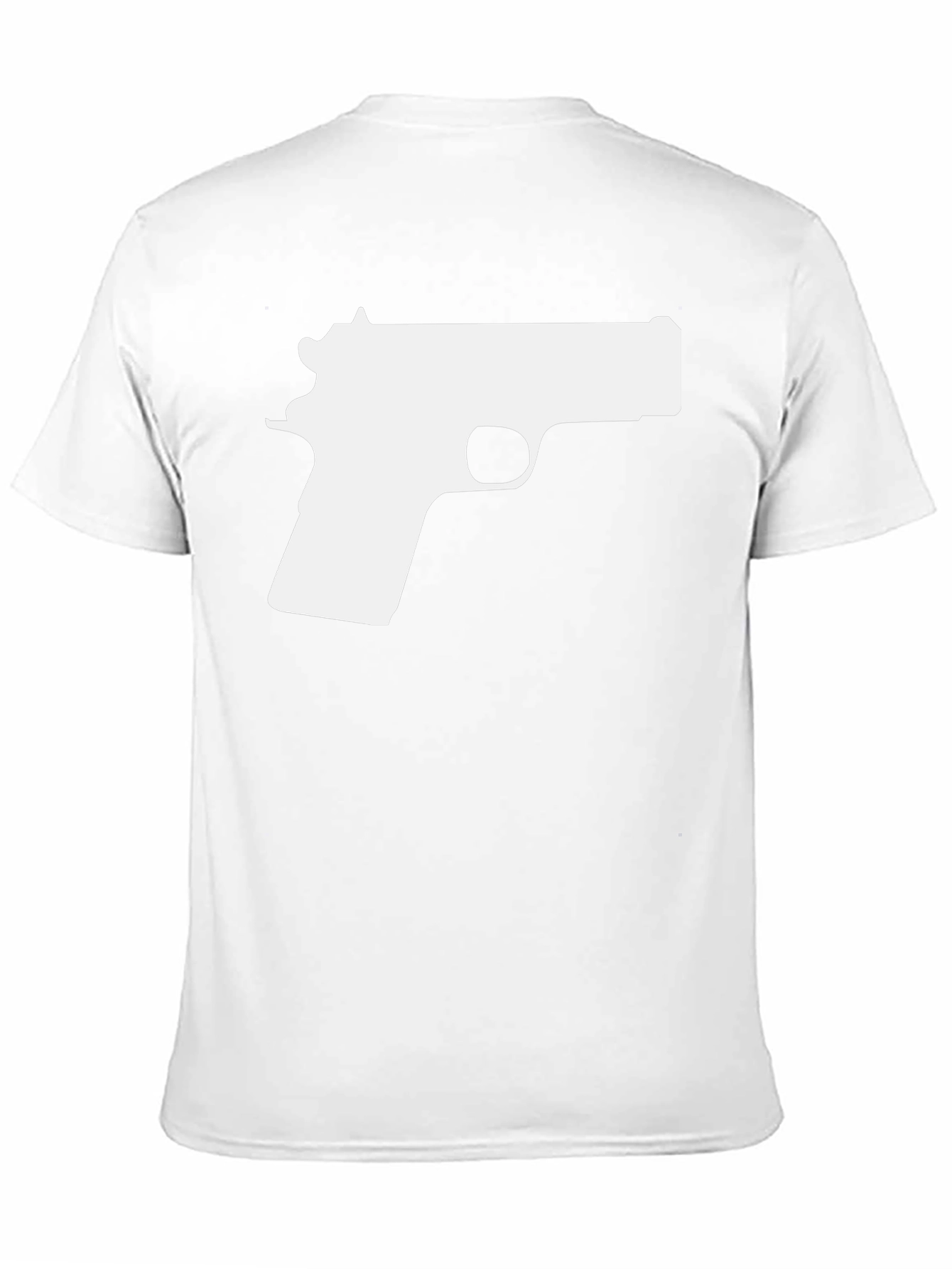 Gun Graphic Tee - Bold Black T-Shirt