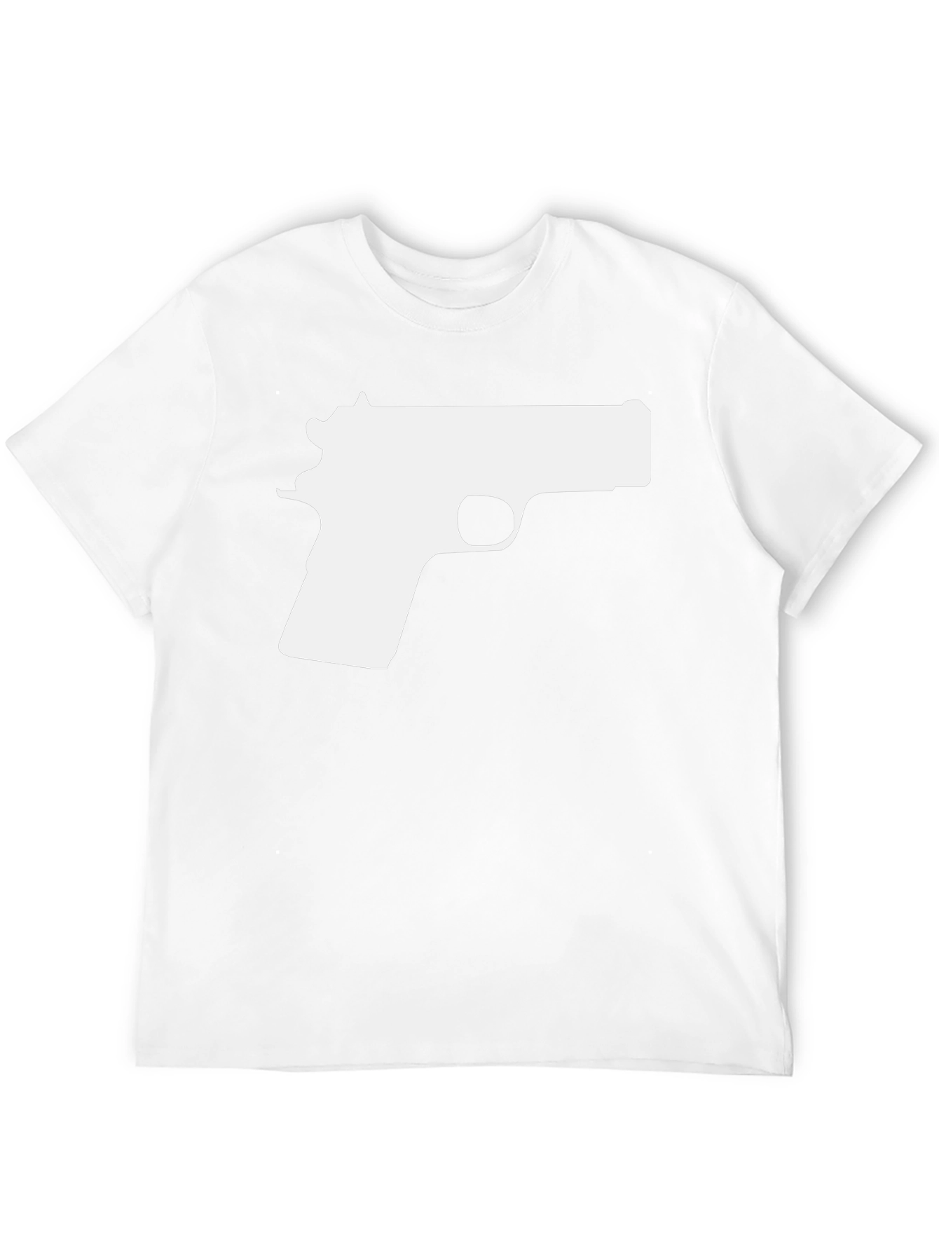 Gun Graphic Tee - Bold Black T-Shirt