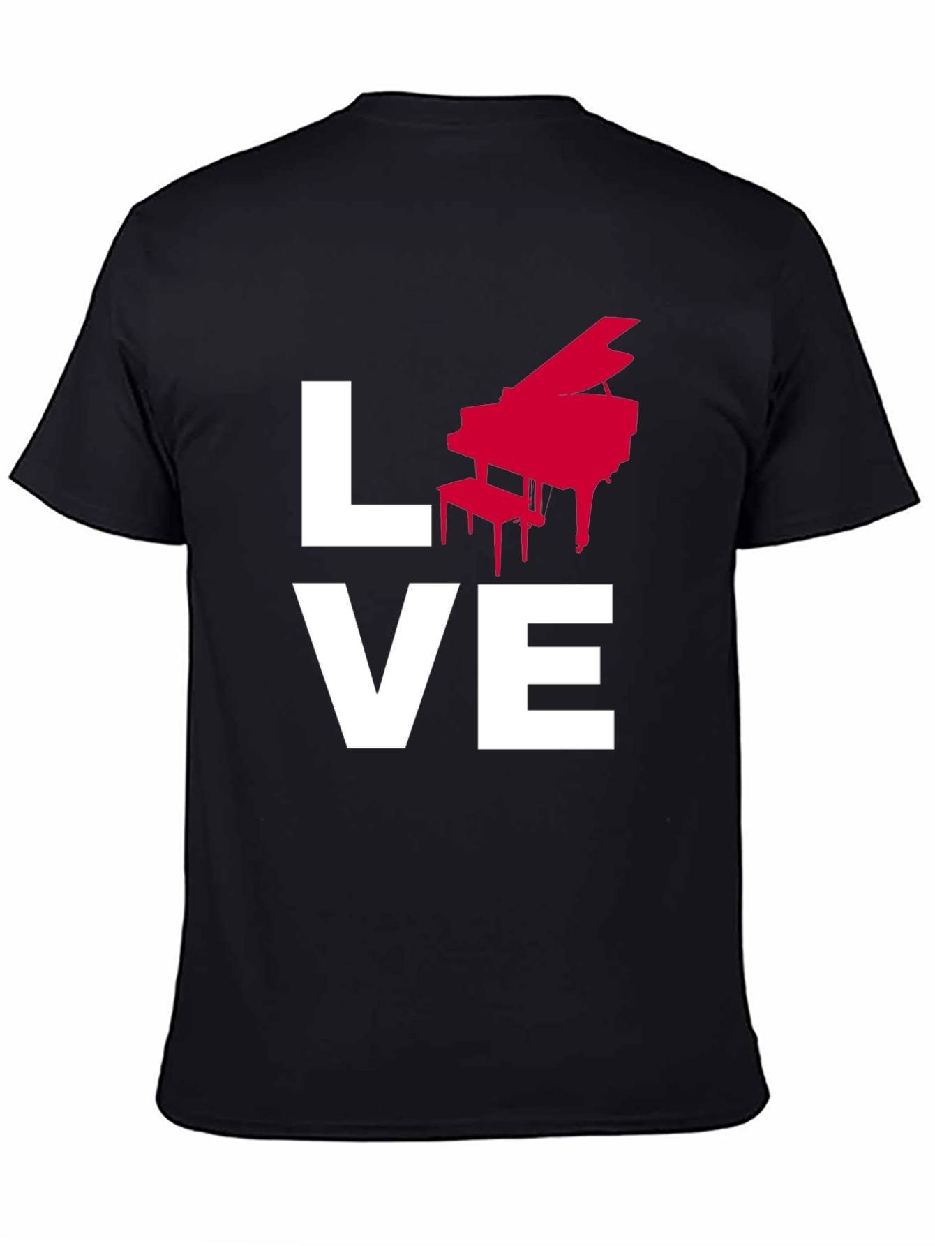 Love Piano Music Graphic T-Shirt