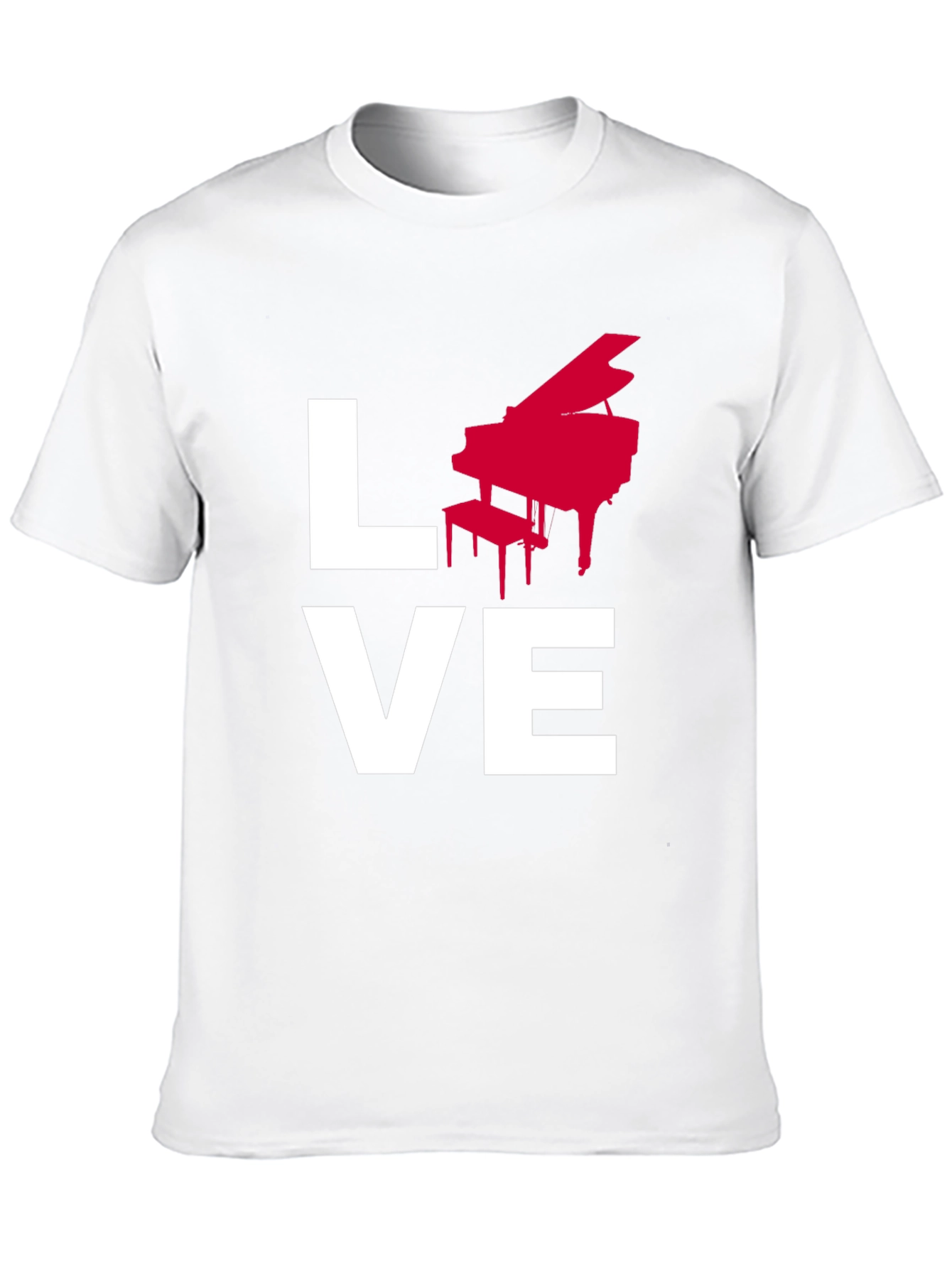 Love Piano Music Graphic T-Shirt