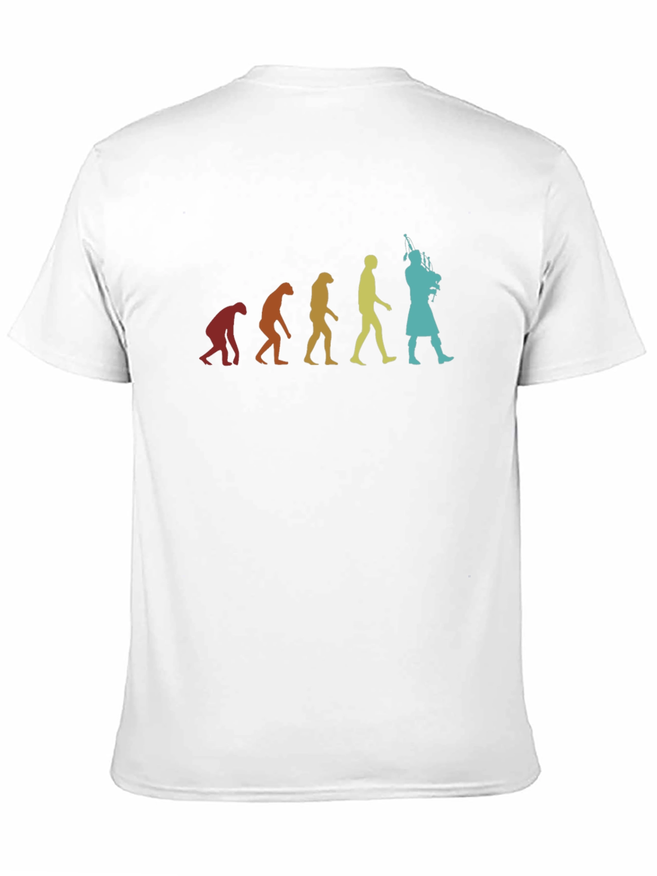 Evolution of Bagpipes Black T-Shirt