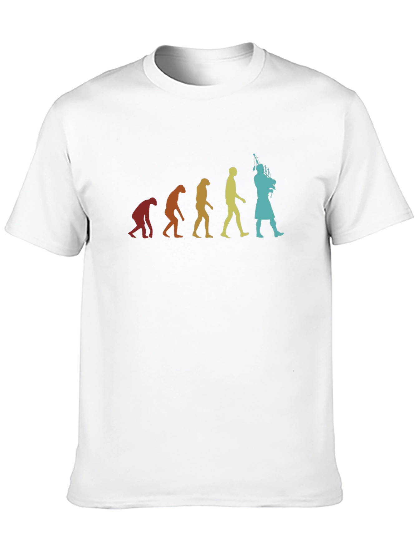 Evolution of Bagpipes Black T-Shirt