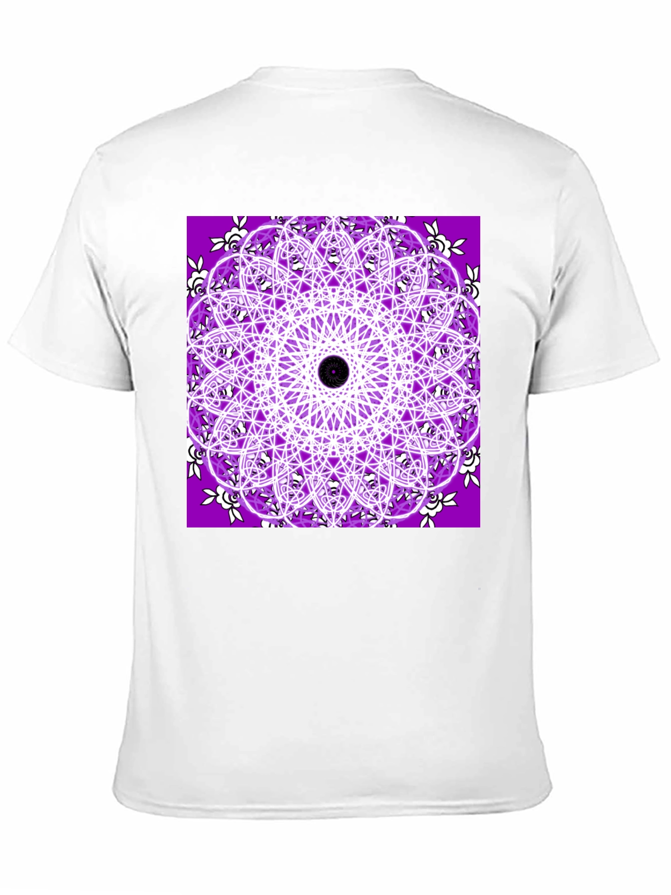 Purple Mandala T-Shirt - Geometric Print