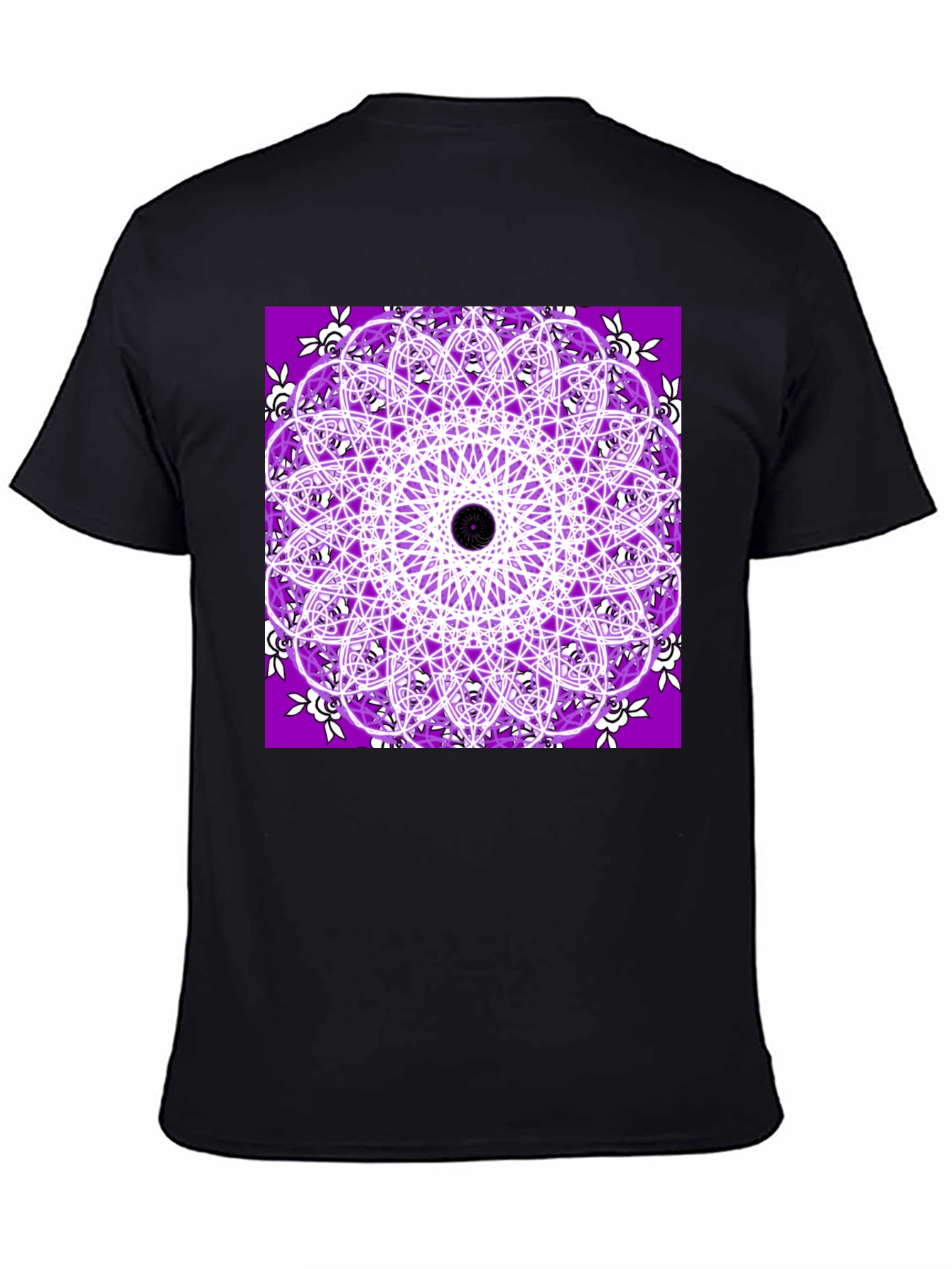Purple Mandala T-Shirt - Geometric Print