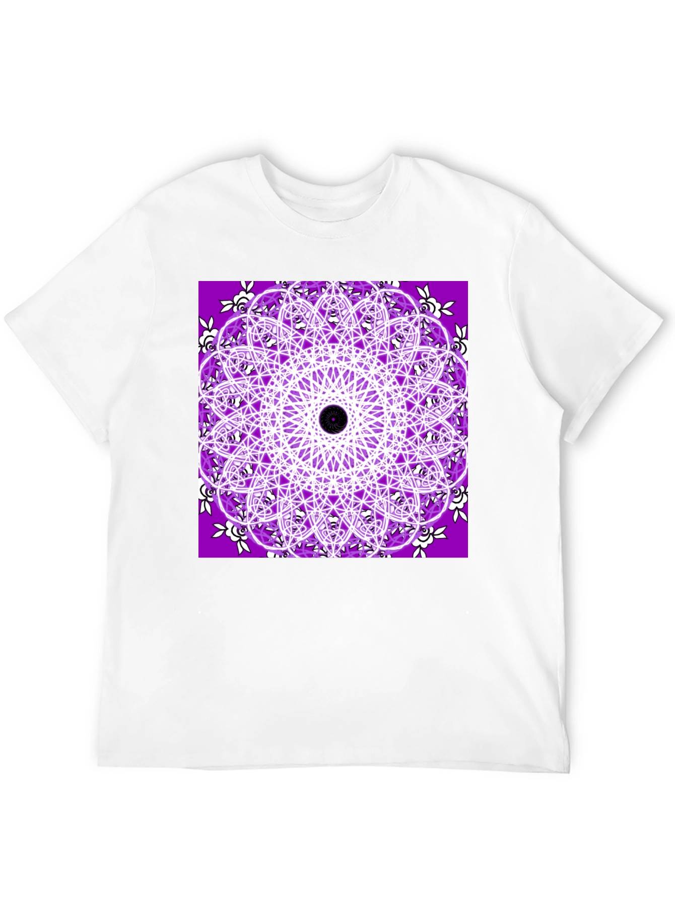 Purple Mandala T-Shirt - Geometric Print