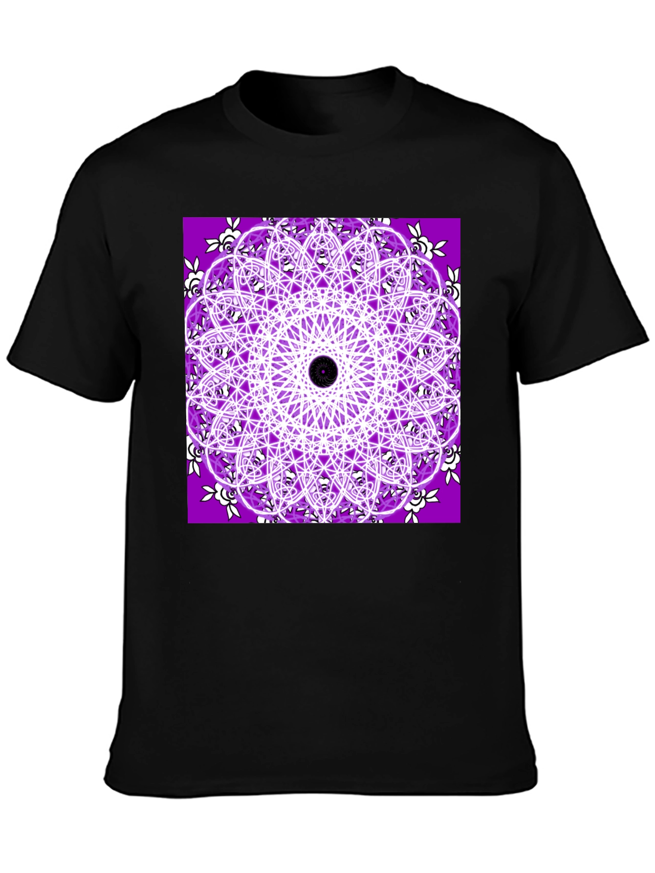 Purple Mandala T-Shirt - Geometric Print