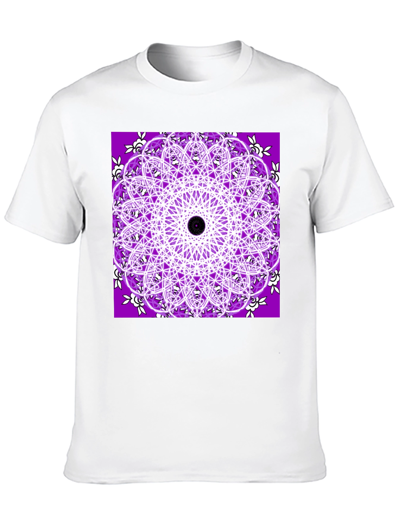 Purple Mandala T-Shirt - Geometric Print