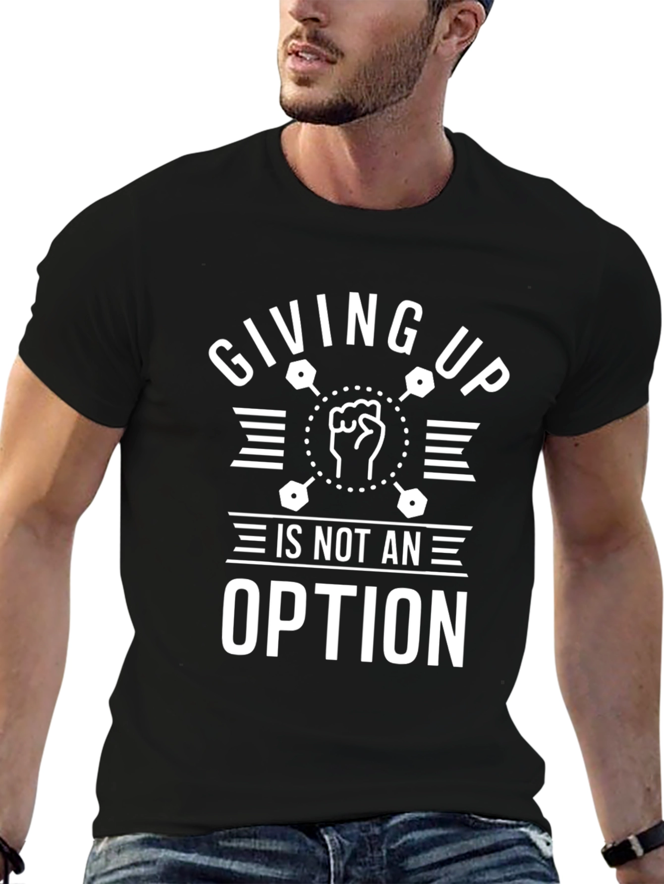 Giving Up is Not an Option Motivational Graphic Tee