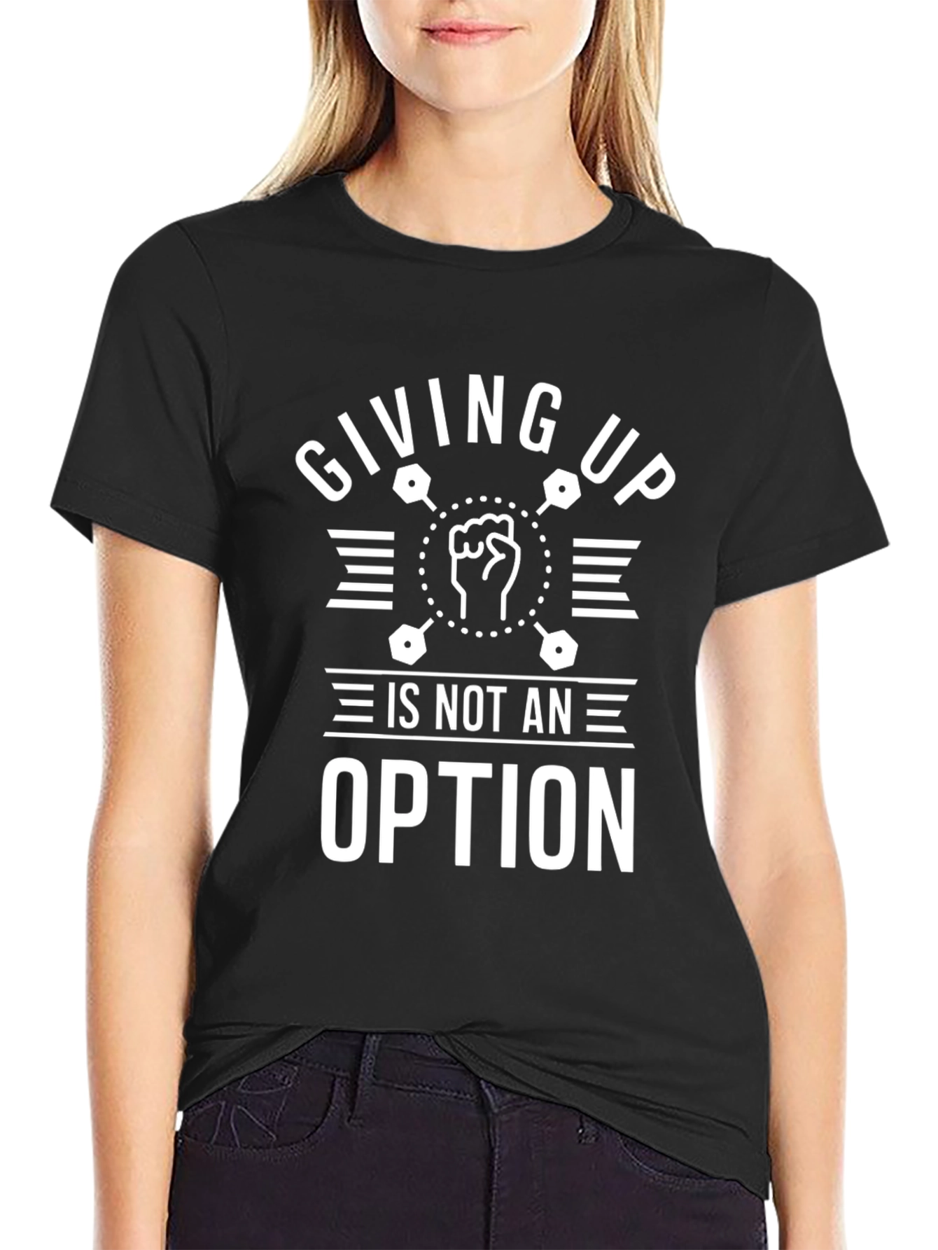 Giving Up is Not an Option Motivational Graphic Tee