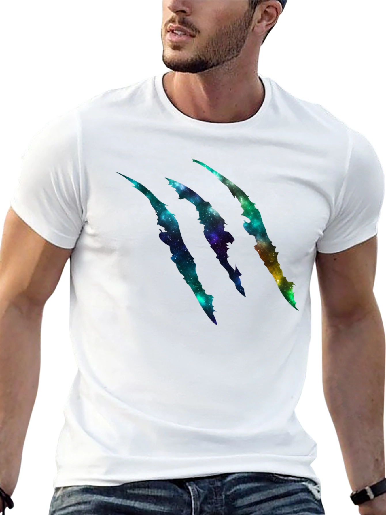 Galaxy Claw Graphic Black T-Shirt