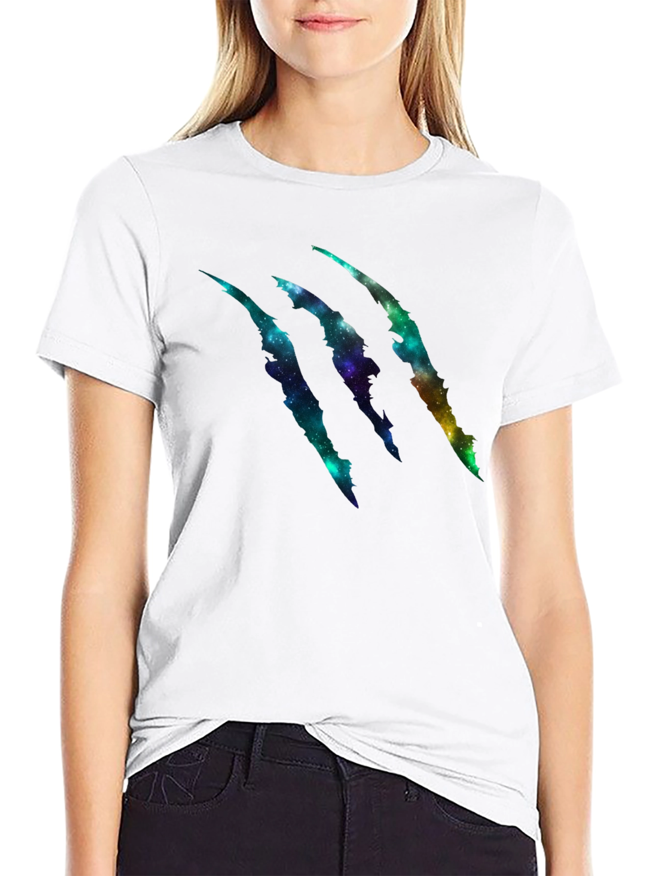 Galaxy Claw Graphic Black T-Shirt