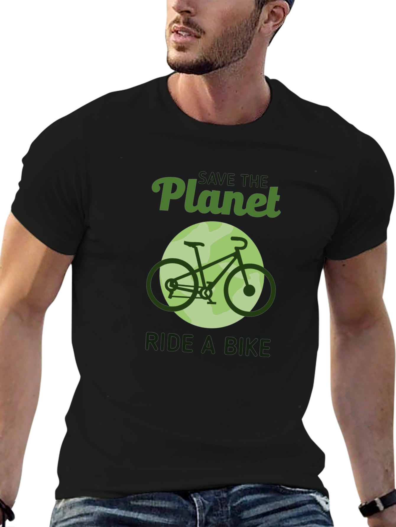 Save the Planet Ride a Bike Graphic Tee