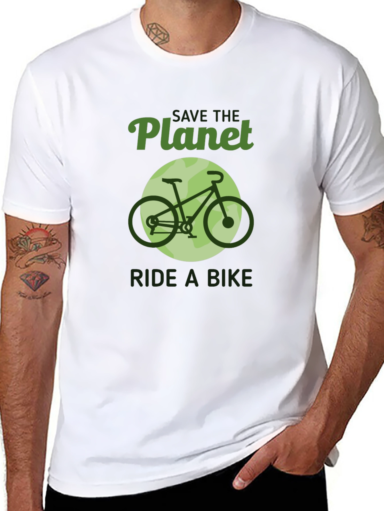 Save the Planet Ride a Bike Graphic Tee