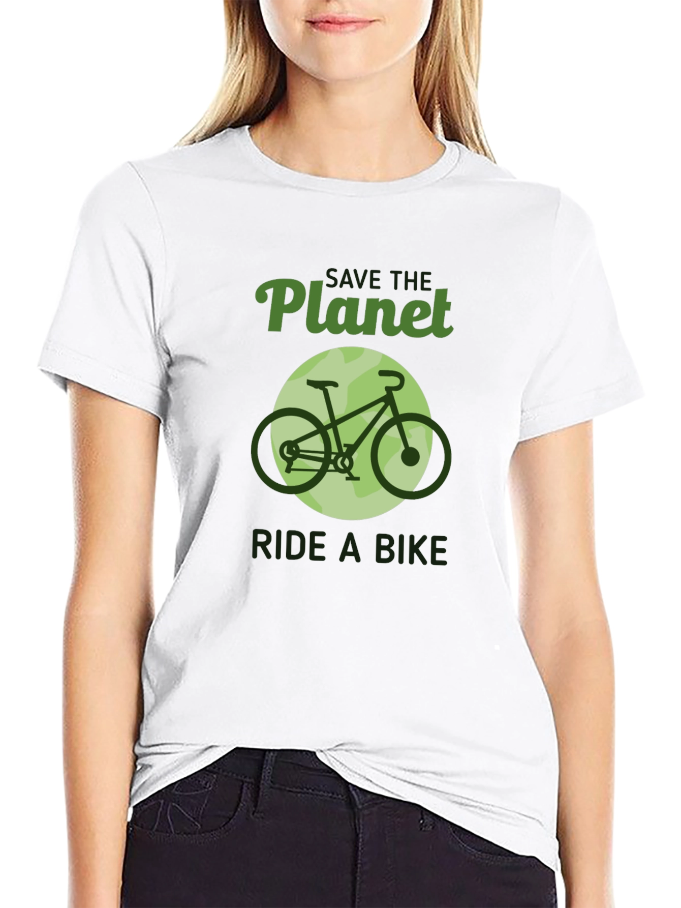 Save the Planet Ride a Bike Graphic Tee
