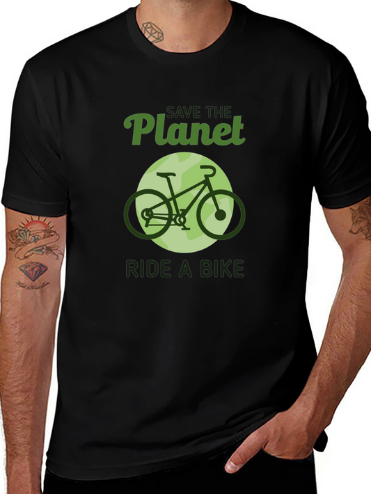 Save the Planet Ride a Bike Graphic Tee