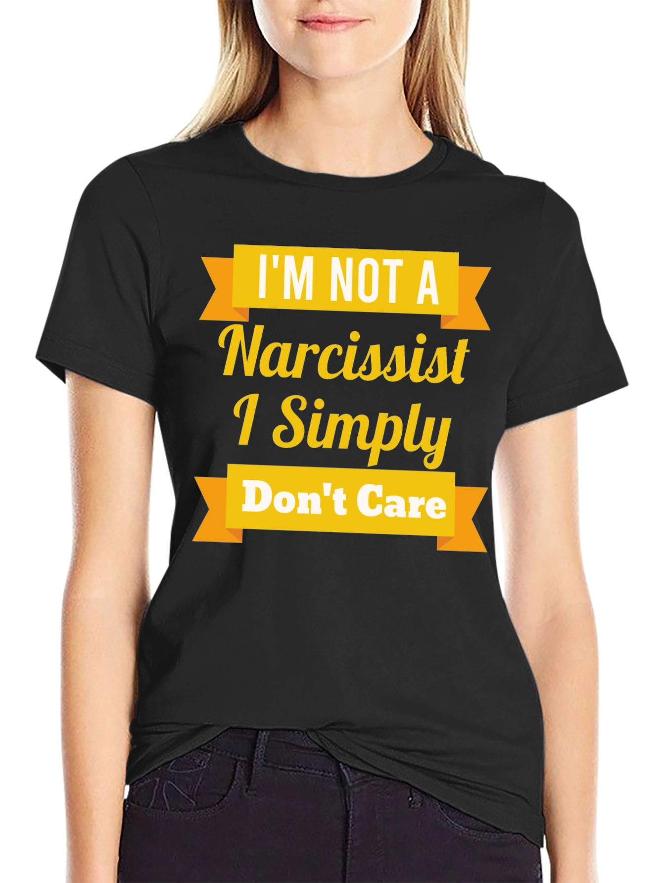 Narcissist Funny Graphic T-Shirt - Black