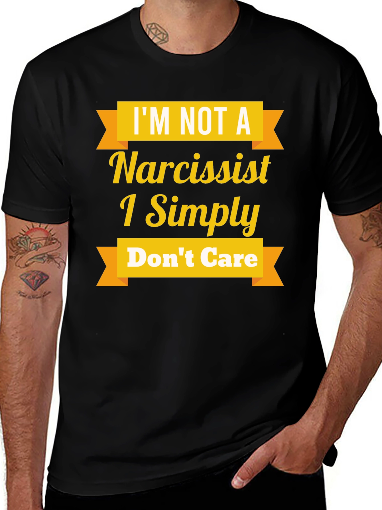 Narcissist Funny Graphic T-Shirt - Black