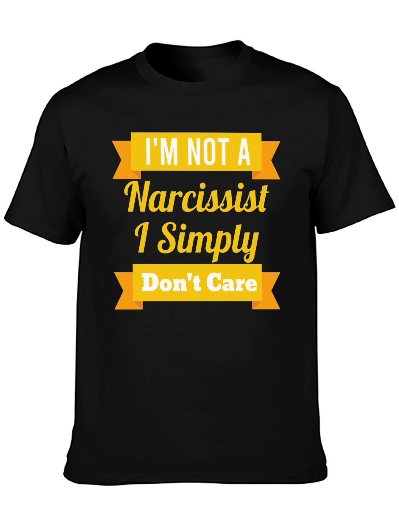 Narcissist Funny Graphic T-Shirt - Black