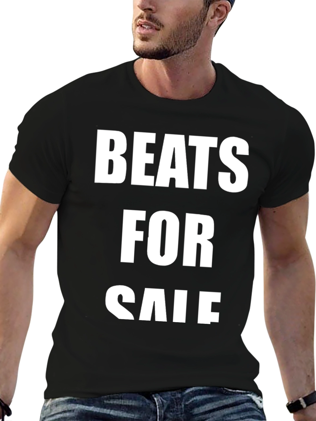 Beats for Sale Black Graphic T-Shirt