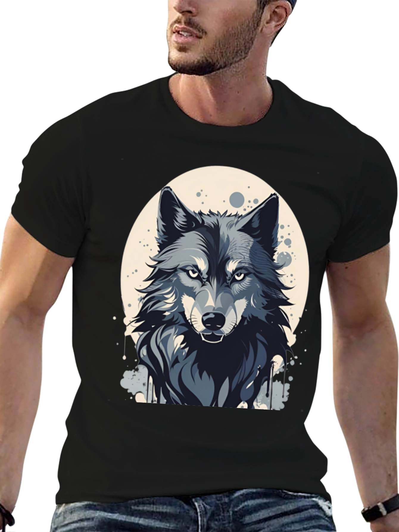 Wolf Graphic Tee - Cool Animal Design
