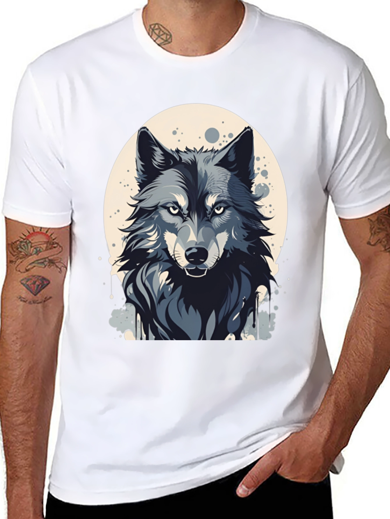 Wolf Graphic Tee - Cool Animal Design
