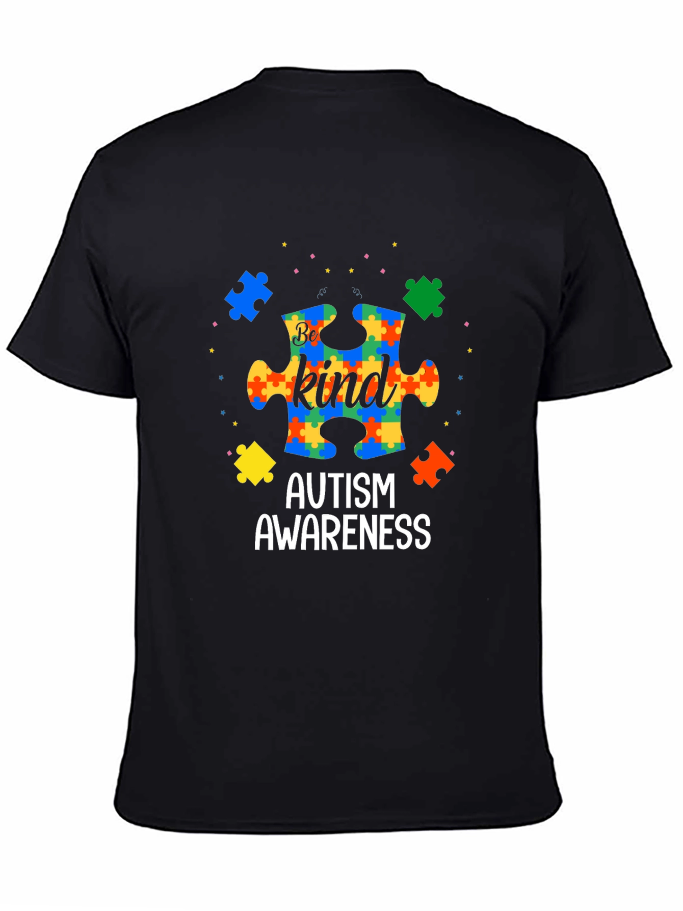 Autism Awareness Be Kind Puzzle T-Shirt