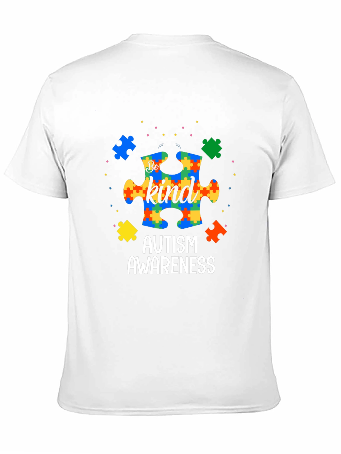 Autism Awareness Be Kind Puzzle T-Shirt